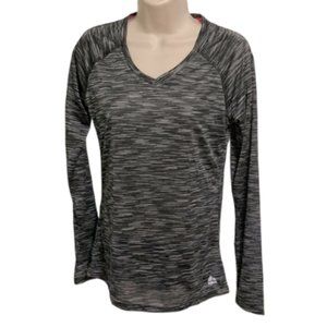 RBX Performance Athletic Top Long Sleeves Live Life Active Space Gray NEW Small